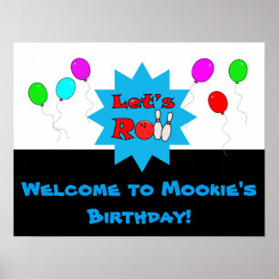 Custom Bowling Poster Template