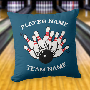 Custom Bowling Team Logo Personalised Pillow