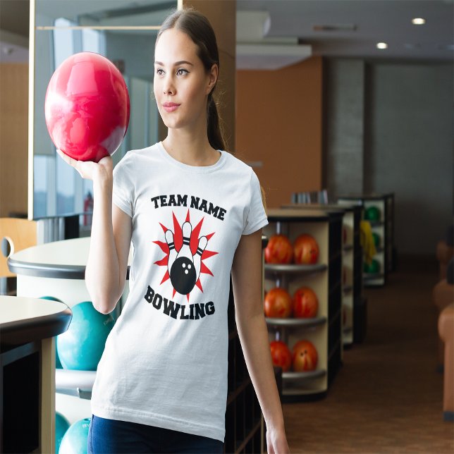 Custom Bowling Team Name T-Shirt (Creator Uploaded)