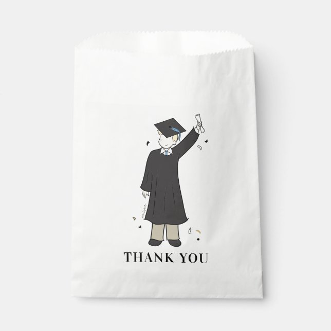 Custom Boy Avatar | High School Graduation Favour  Bag (Front)