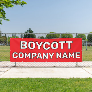 Custom Boycott Banner