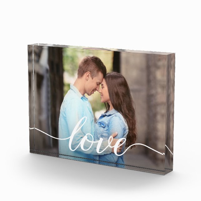 Custom boyfriend and girlfriend photo Love script Block (Right)