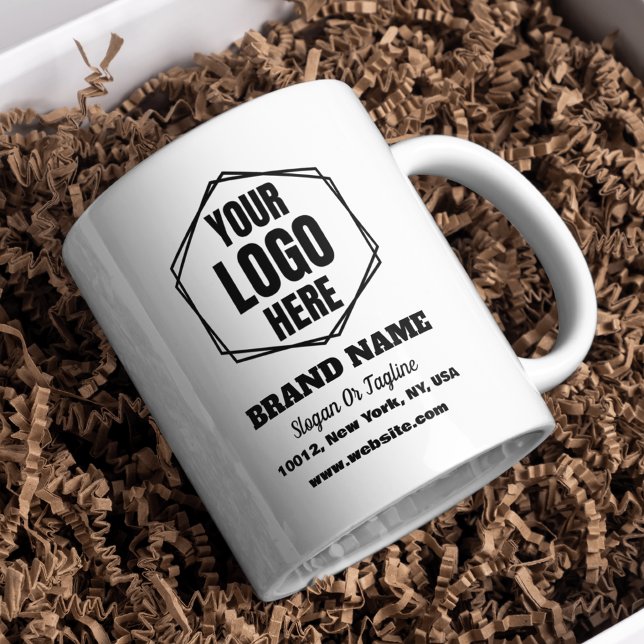 Custom Brand Awareness & Promotional Business Logo Coffee Mug (Creator Uploaded)