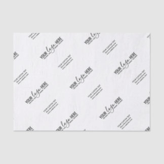 Custom Brand Logo Text Business Company Packaging Tissue Paper