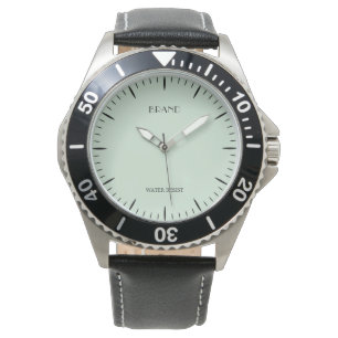 Custom Brand Men's Stainless Steel Sage Green Watch