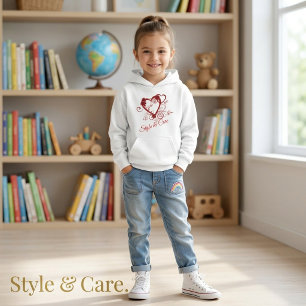 Custom Brand Name Heart Mark Graphic Stylish