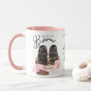 Custom Branded Bridesmaid Proposal Bridal Party Mug