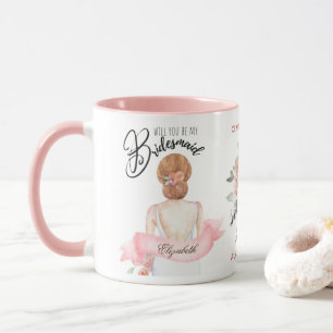 Custom Branded Bridesmaid Proposal Bridal Party Mug