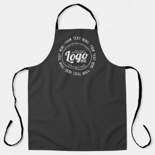 Custom Branded Business Logo Black Apron