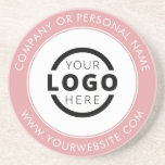 Custom Branded Business Logo Promotional Pink Coaster<br><div class="desc">Create your own personalised coaster with your own company logo or custom image. Customised promotional coasters with your business logo are great for corporate dinner events, or any event where branded coasters would be ideal. If you have a restaurant, bar, catering company, or other food and beverage service business, this...</div>