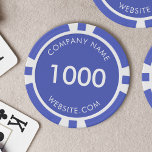 Custom Branded Business Logo Promotional Poker Chips<br><div class="desc">Create your own custom purple poker chips with your company name and website.</div>