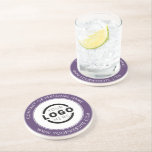 Custom Branded Business Logo Promotional Purple Coaster<br><div class="desc">Create your own personalised coaster with your own company logo or custom image. Customised promotional coasters with your business logo are great for corporate dinner events, or any event where branded coasters would be ideal. If you have a restaurant, bar, catering company, or other food and beverage service business, this...</div>