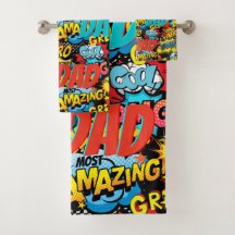 Custom Branded DAD Gift - Comic Superhero Fun Name