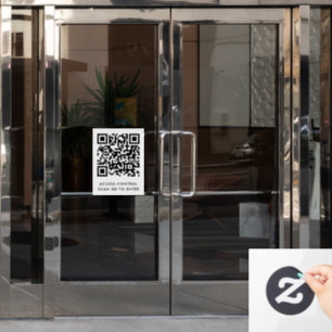 Custom Branded Door Lock QR Code Scan to Enter