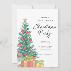 Custom Branded Elegant Christmas Party Invitation