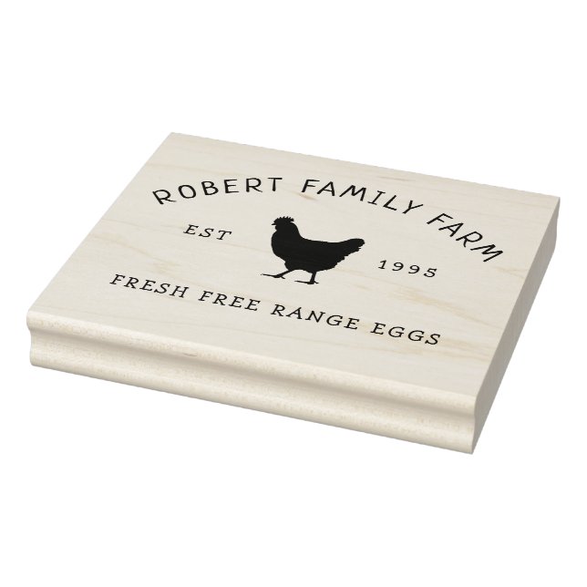 Custom Branded Family Farm | Egg Carton Stamp (Stamp)