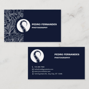 Custom Branded Floral Photography Business Card