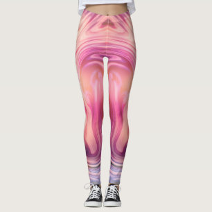Custom Branded Large Diagonal Gradient Stripe Leggings