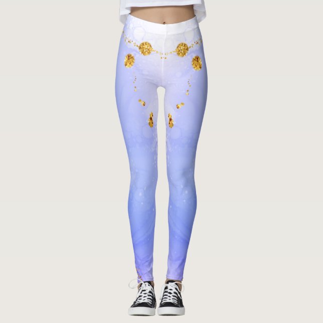 Custom Branded lightning design leggings (Front)