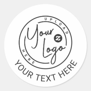 Custom Branded Logo Business Classic Round Sticker