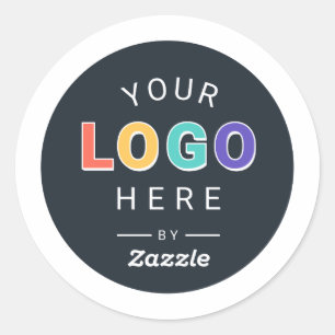 Custom Branded Logo Business Classic Round Sticker