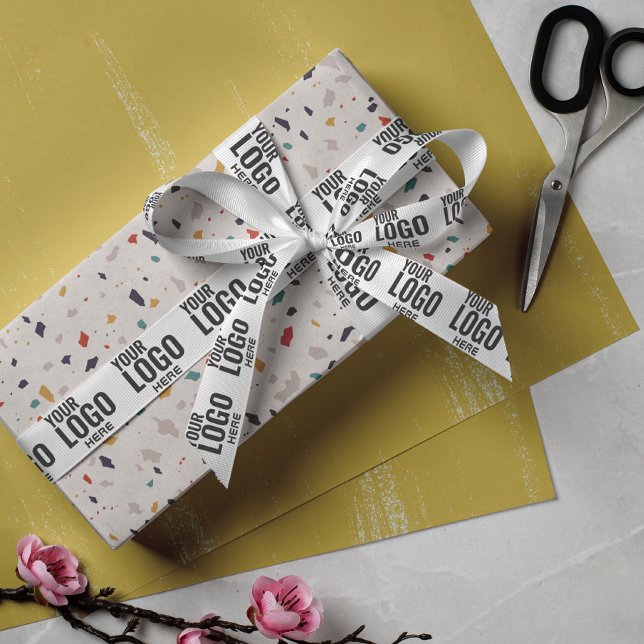 Custom Branded Logo Business Company Packaging Sat Satin Ribbon (Creator Uploaded)