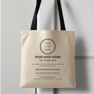Custom Branded Logo Promotional Business Shopping Tote Bag