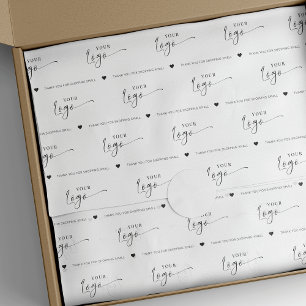 Custom Branded Minimalist Business Logo Packaging Tissue Paper