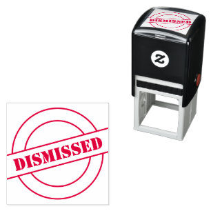 Custom Branded Office Dismissed Rubber Self-inking Stamp