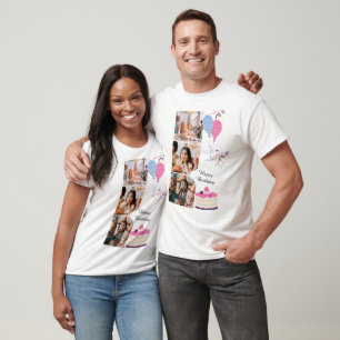 Custom Branded Purple Fun Happy Birthday T-Shirt