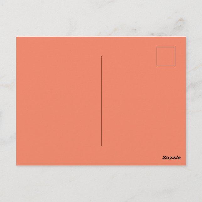 Custom Branded Salmon Picture-Perfect Standard  Postcard (Back)