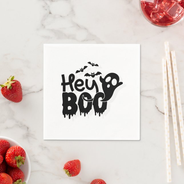 Custom Branded Simple Halloween Napkins (Insitu)