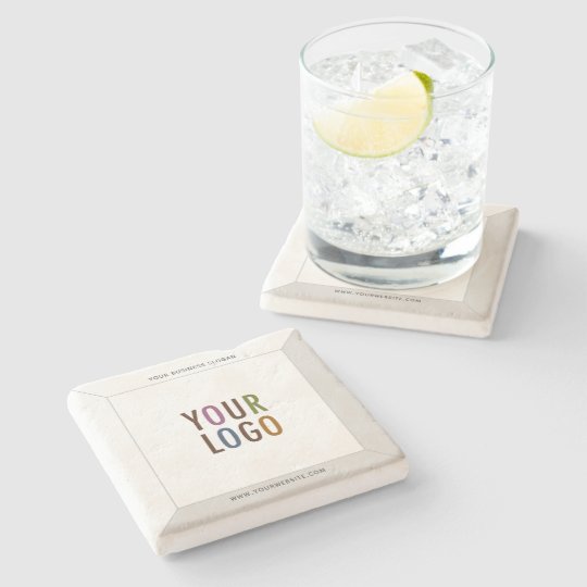 Custom Branded Stone Coaster Your Company Logo