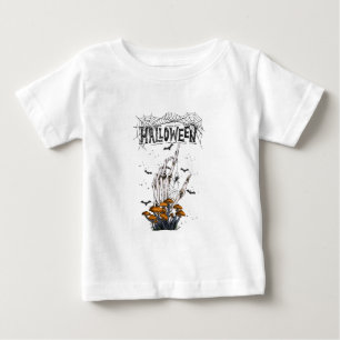Custom Branded White Modern Halloween T-Shirt