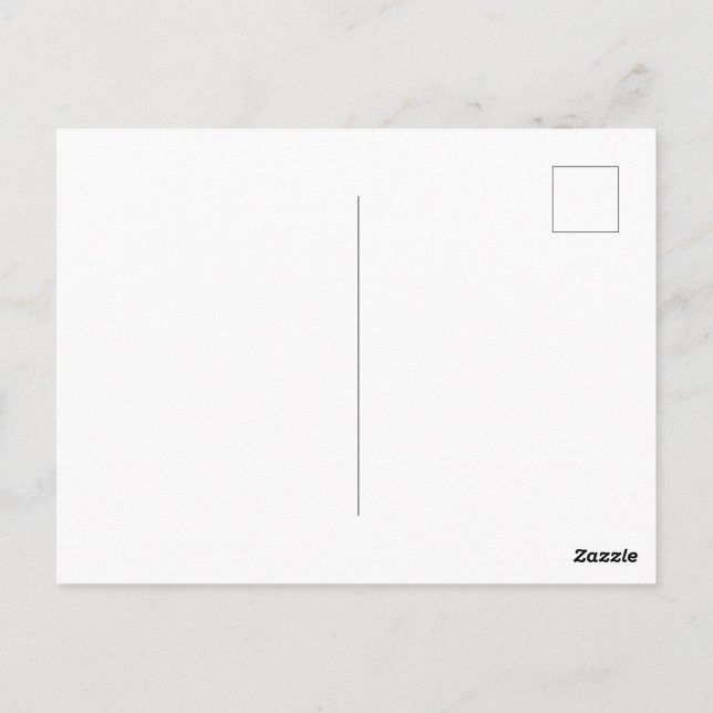 Custom Branded White Picture-Perfect Standard  Postcard (Back)