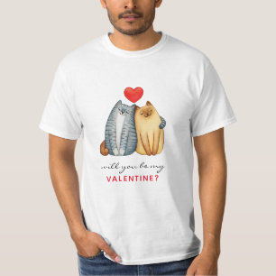Custom Branded White Simple Valentines Day T-Shirt