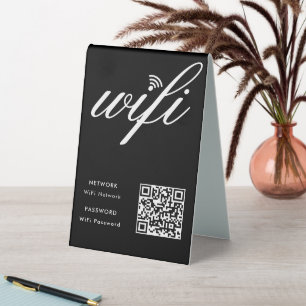 Custom Branded Wifi Network QR Code Black
