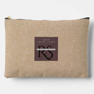 Custom Branding Natural wood texture Modern Accessory Pouch