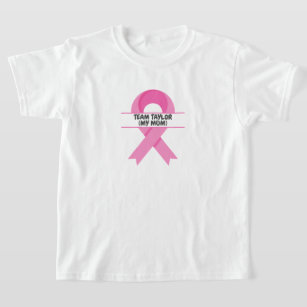 Custom Breast Cancer Support Team T-Shirt