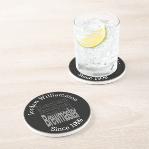 Custom Brewmaster Extraordinaire Coaster