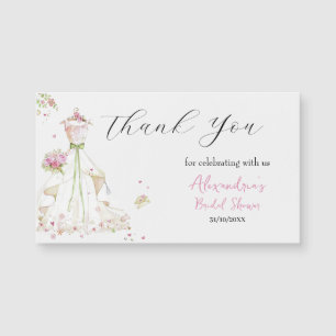 Custom Bridal Shower Dress Thank you