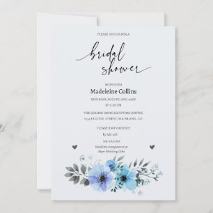 Custom Bridal Shower floral bouquet Initation