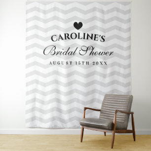 Custom bridal shower party photo shoot backdrop tapestry