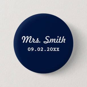 Custom Bridal Wedding 6 Cm Round Badge
