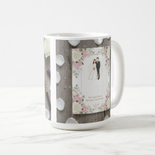 Custom Bride and Groom Illustration Coffee Mug