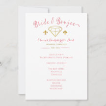 Custom Bride Boujee Bachelorette Party Invitation