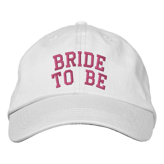 Custom Bride Embroidered Hat (Front)