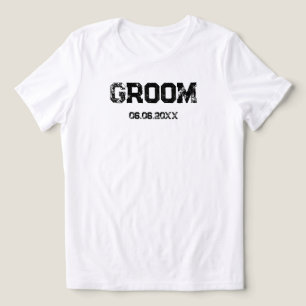 Custom Bride & Groom Personalised Engagement Tri-Blend Shirt
