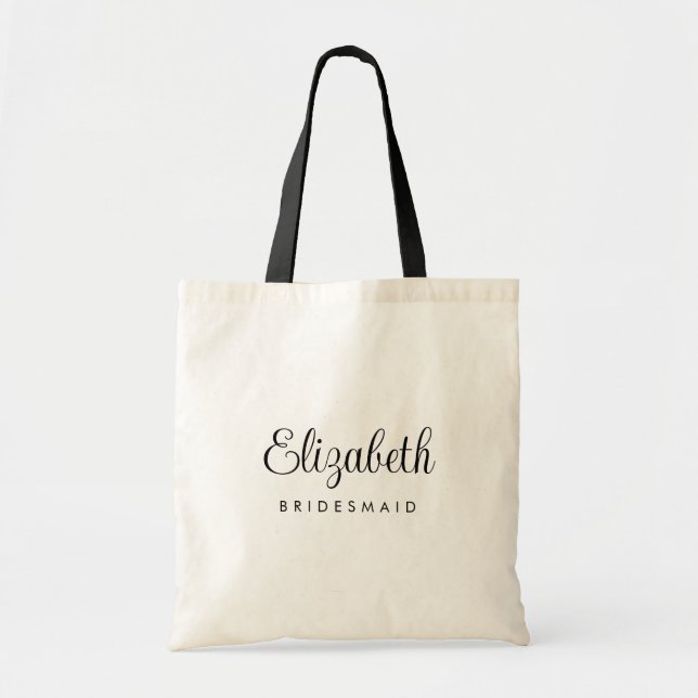 Custom Bridesmaid Bachelore Gifts Womens Template Tote Bag (Front)