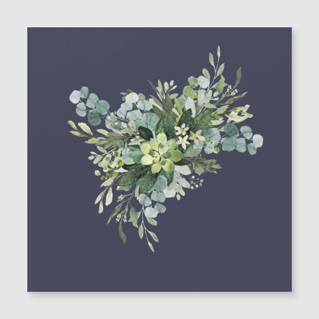 Custom Bridesmaid Bridal Party Gifts Greenery  (Front)